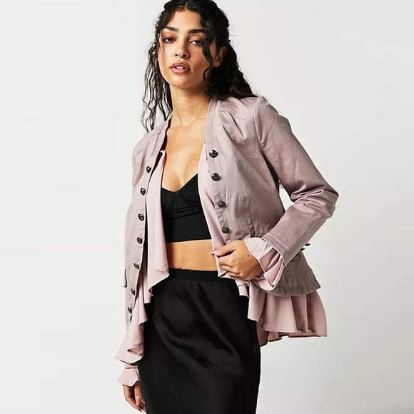 Free People Jackets & Blazers - Free People Ruffles Romance Jacket NWT